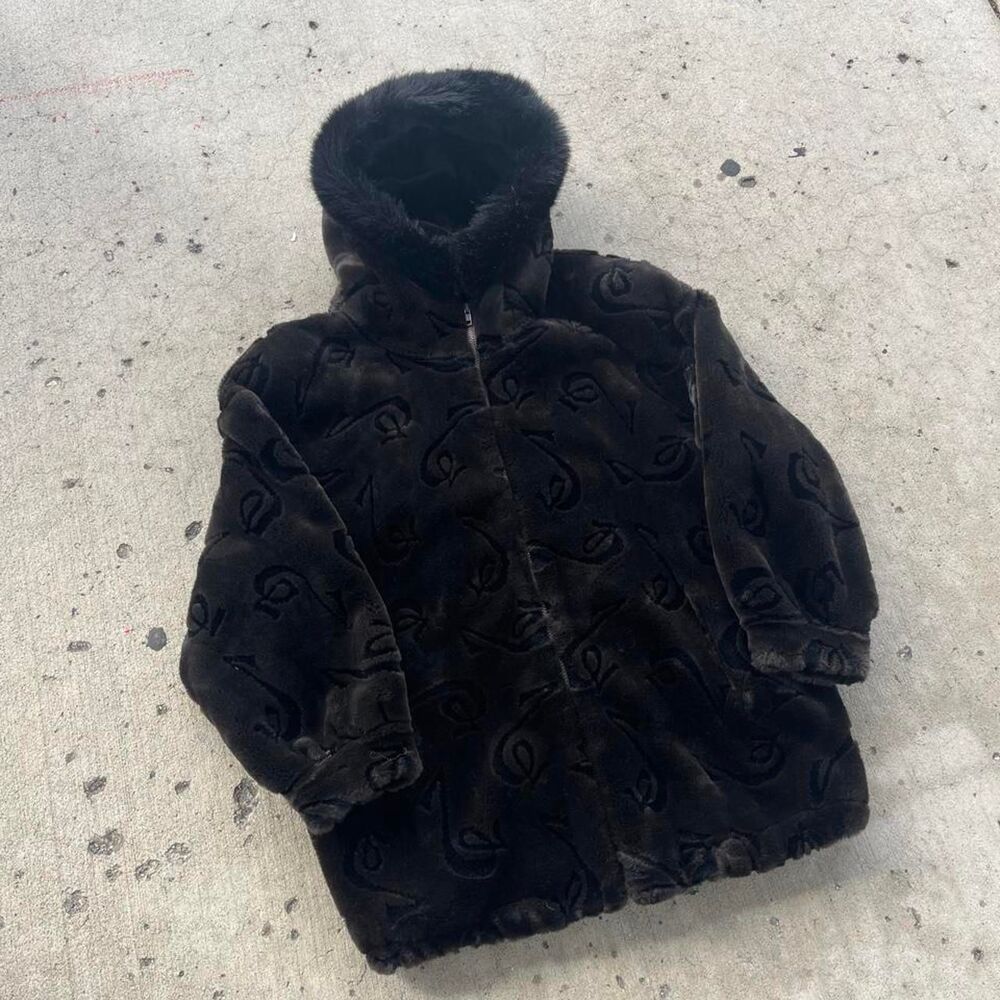 Gallery Faux Fur Old Money Y2K Hooded Jacket
